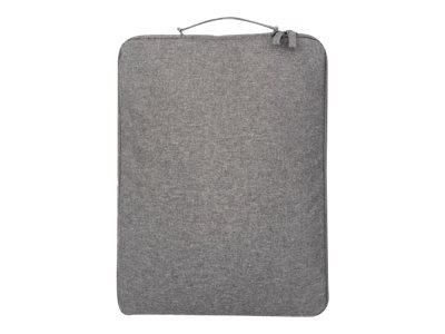 Manhattan Seattle Laptop Sleeve 15.6 Grey Padded Extra Soft Internal Cushioning Main Compartment with double zips Zippered Front Pocket Carry Loop Water Resistant and Durable Notebook Slipcase Three Year Warranty - Notebook-Hülle - 39.6 cm (15.6