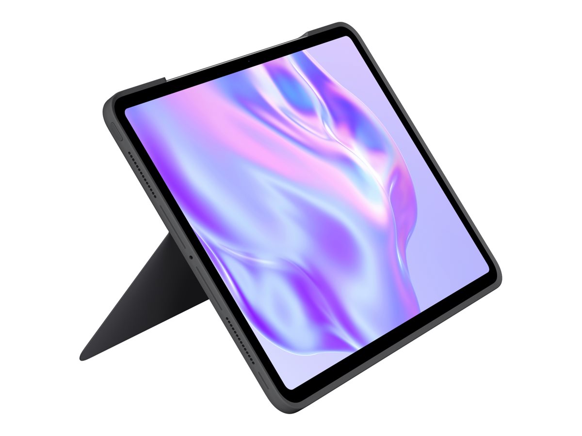 Logitech Combo Touch - Tastatur und Foliohülle - mit Trackpad - hinterleuchtet - QWERTY - Nordisch, Ansicht 5