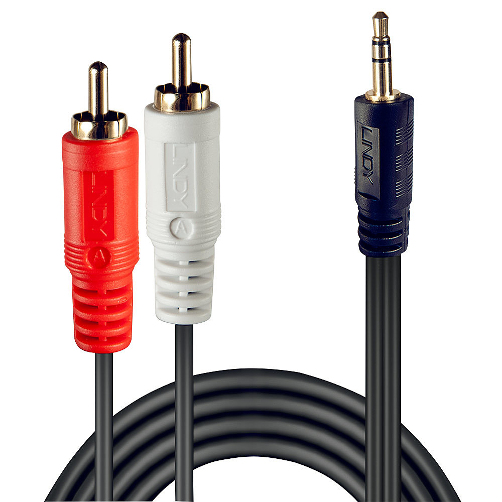 Lindy Premium - Audiokabel - RCA x 2 (M) bis Stereo Mini-Klinkenstecker (M), Ansicht 4