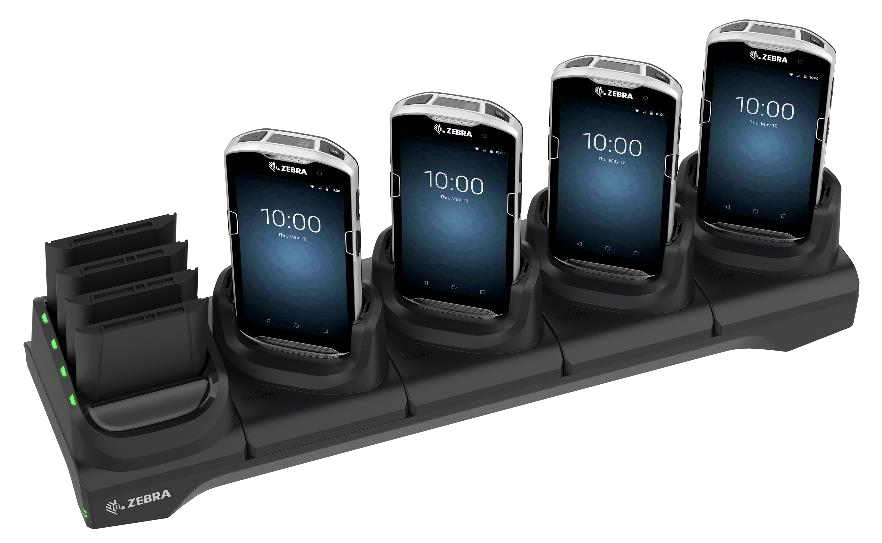 Zebra 5-Slot Ethernet ShareCradle - Docking Cradle (Anschlußstand), Ansicht 2