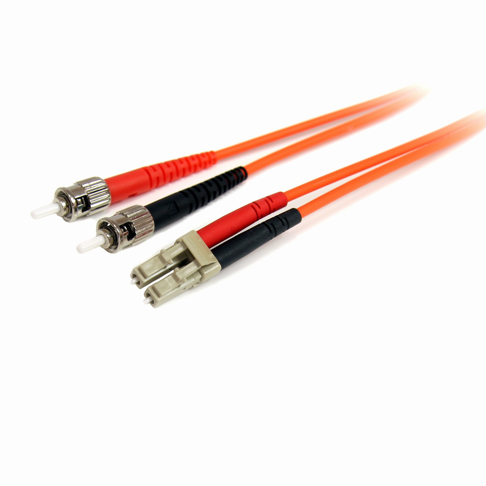 StarTech.com 1m Fiber Optic Cable - Multimode Duplex 62.5/125 - LSZH - LC/ST - OM1 - LC to ST Fiber Patch Cable, Ansicht 2