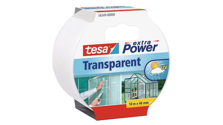 Tesa extra Power Transparant - 10 m - Transparent - Glas - Kunststoff - Stark - 48 mm - 1 Stück(e)