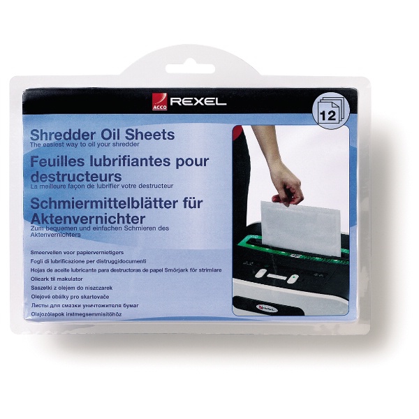 Rexel Schredder-Ölblätter (Packung mit 12), Ansicht 4