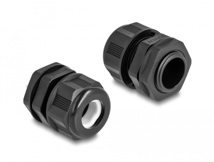 Delock Kabelverschraubung (M20) - Schwarz (Packung mit 2), Ansicht 3