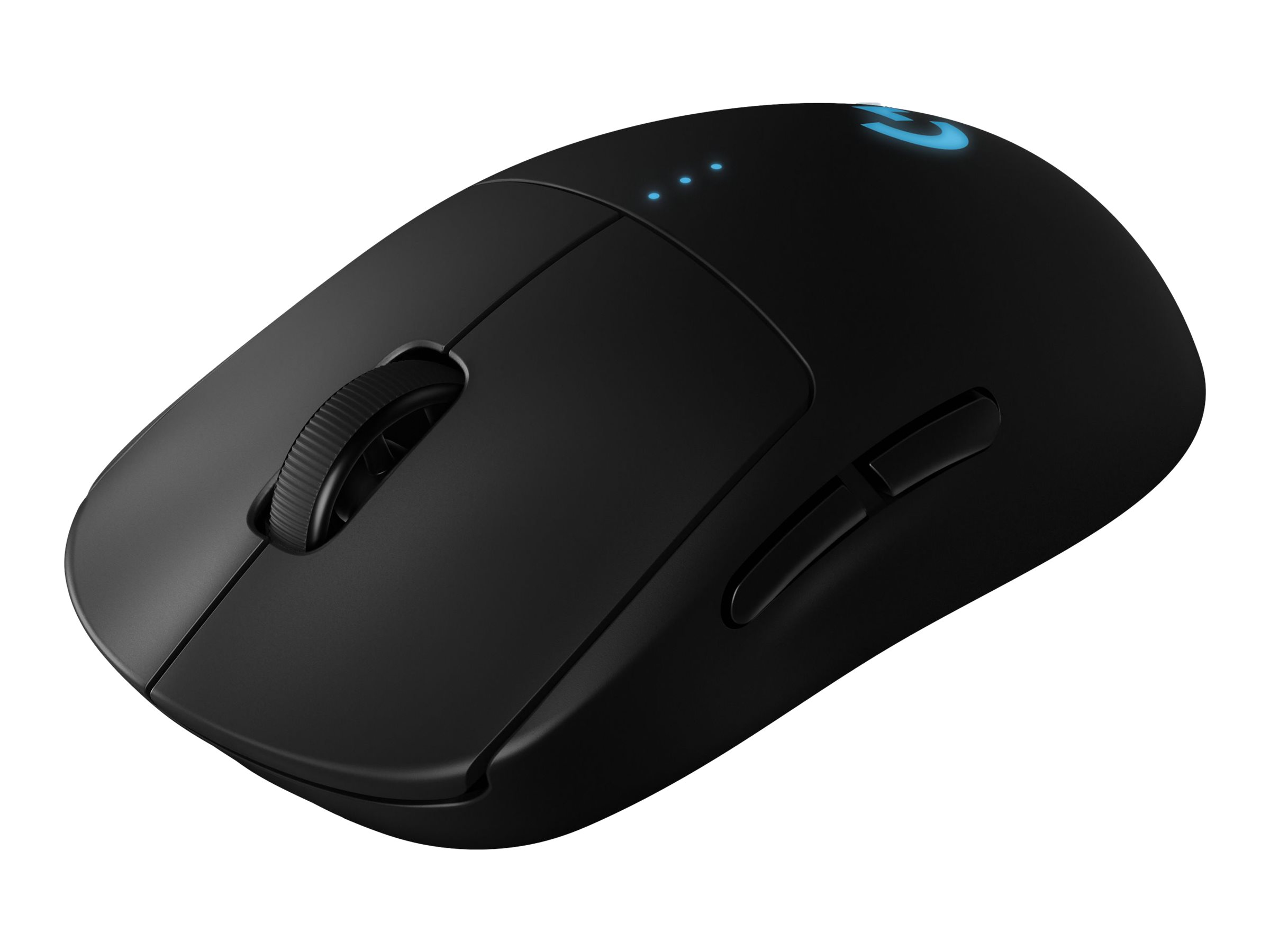 Logitech G Pro - Maus - rechts- und linkshändig - optisch - kabellos - 2.4 GHz - kabelloser Empfänger (USB)