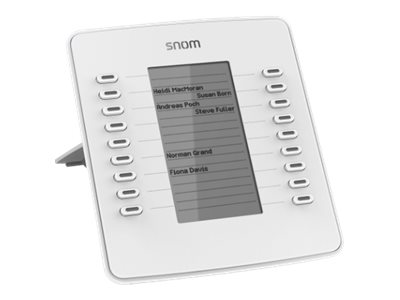 snom D7 - Funktionstasten-Erweiterungsmodul für VoIP-Telefon - weiß - für snom D715, D725, D745, D765