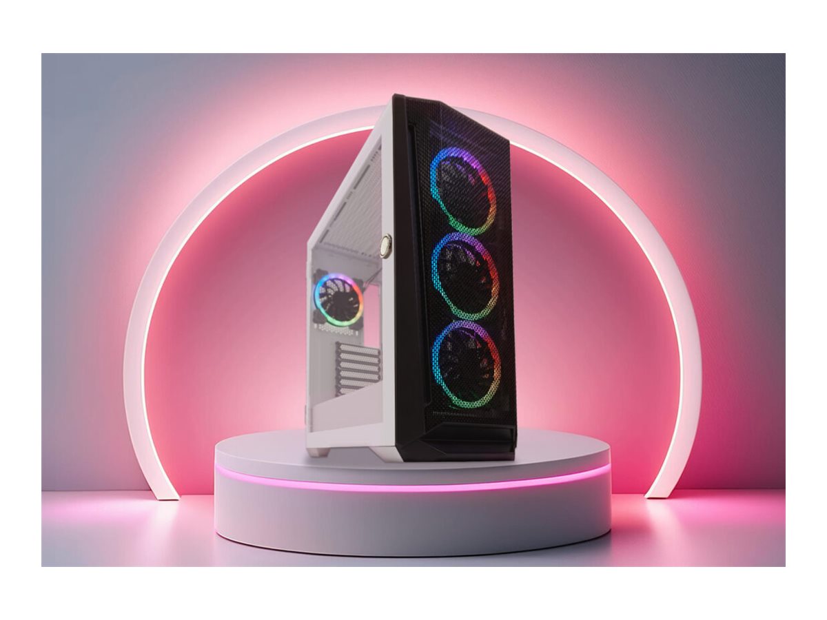 LC-Power Gaming 805BW - Mid tower Gaming - E-ATX - Seitenteil mit Fenster (gehärtetes Glas)