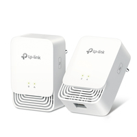 TP-LINK G.hn1200 Powerline Kit - 607 Mbit/s - Gigabit Ethernet - 10,100,1000 Mbit/s - HomePlug AV2 - 300 m - Weiß