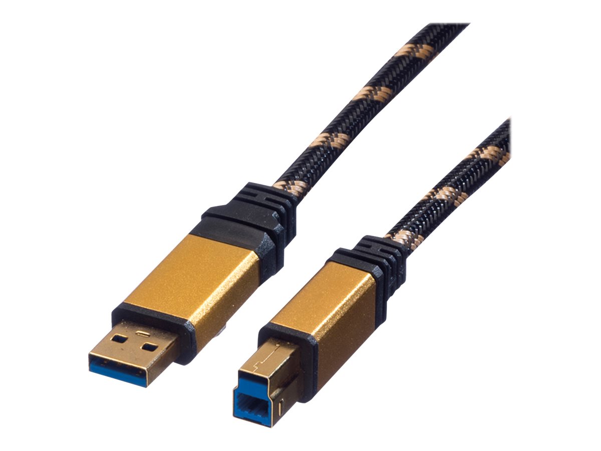 ROLINE Gold - USB-Kabel - USB Type B (M) zu USB Typ A (M)