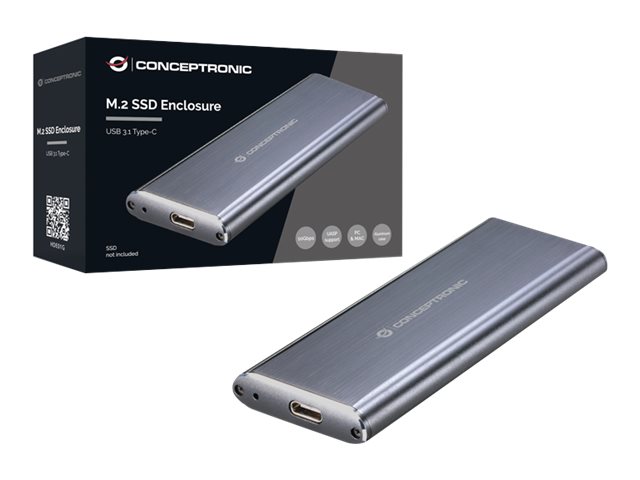 Conceptronic SSD Gehäuse M.2  USB3.1 Type-C SSD         grau
