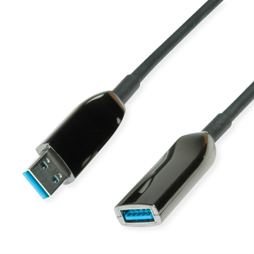 ROLINE USB3.2 Gen1 Akt. AOC-Kabel ST/ST 15m - Kabel - Digital/Daten, Ansicht 2