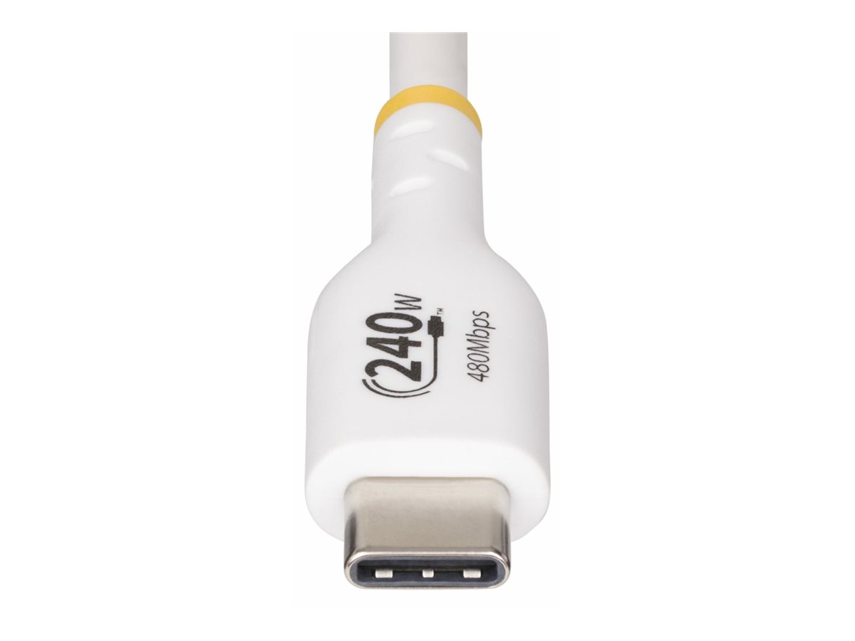 StarTech.com 1m USB C Charging Cable, USB-IF Certified USB-C Cable, 240W - USB-Kabel - 24 pin USB-C (M) - Weiß, Ansicht 4