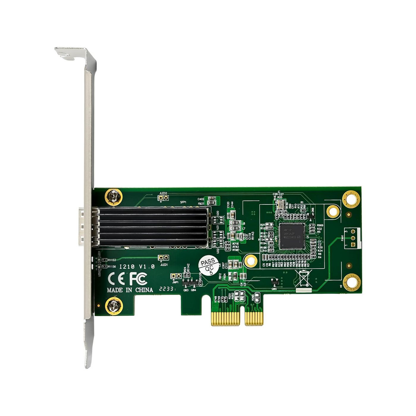 MicroConnect Network Card PCIe x1 I210-F1 Single- 1GbE SFP Fiber - PCI-Express, Ansicht 3