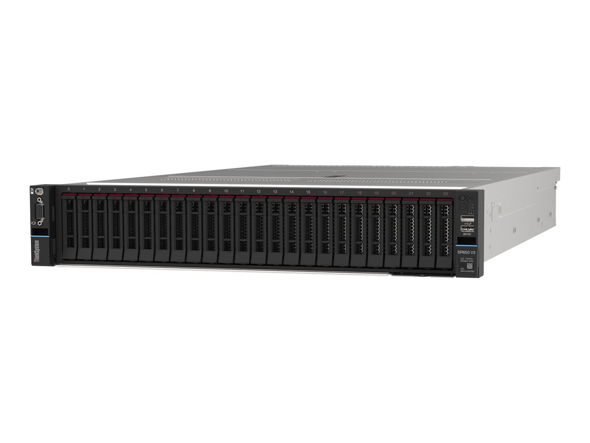 Lenovo ThinkSystem SR650 V3 7D76 - Server - Rack-Montage - 2U - zweiweg - 1 x Xeon Gold 6526Y  2.8 GHz - RAM 32 GB - SAS - Hot-Swap 6.4 cm (2.5)