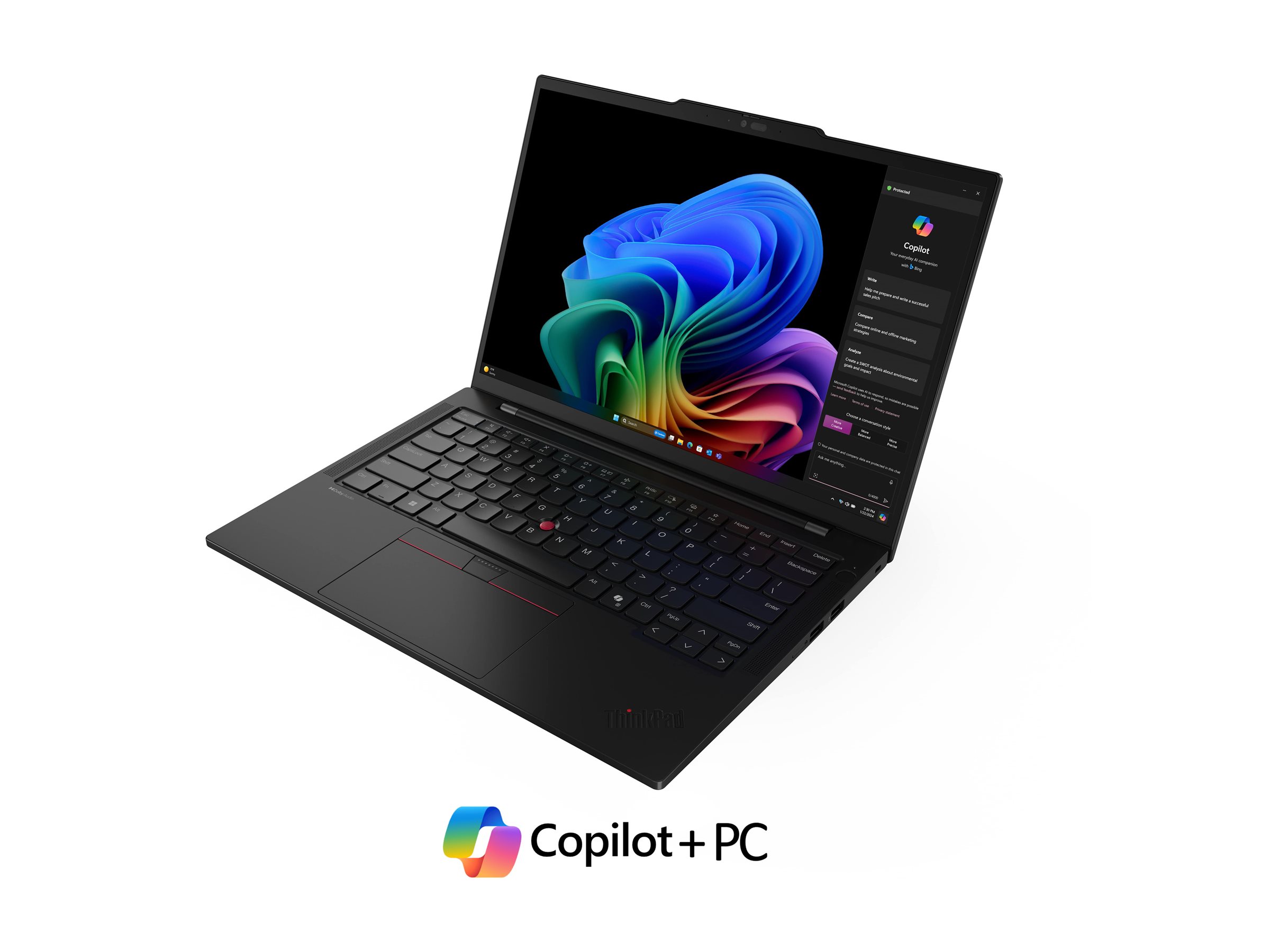 Lenovo ThinkPad T14s Gen 6 21N1 - 180°-Scharnierdesign - Snapdragon X Elite X1E-78-100 / 3.4 GHz - Win 11 Pro (auf ARM) - Qualcomm Adreno - 32 GB RAM - 1 TB SSD TCG Opal Encryption 2, NVMe - 35.6 cm (14") IPS 1920 x 1200 - Bluetooth, Wi-Fi 7 - Schwa...