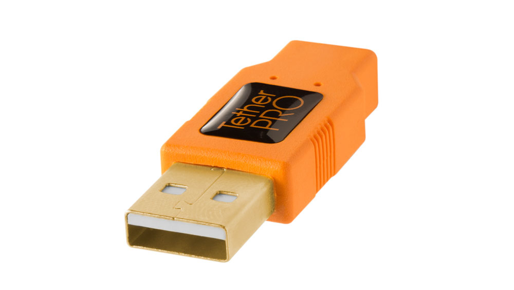 Tether Tools CU8015-ORG - 4,6 m - USB A - Mini-USB B - USB 2.0 - Orange, Ansicht 2