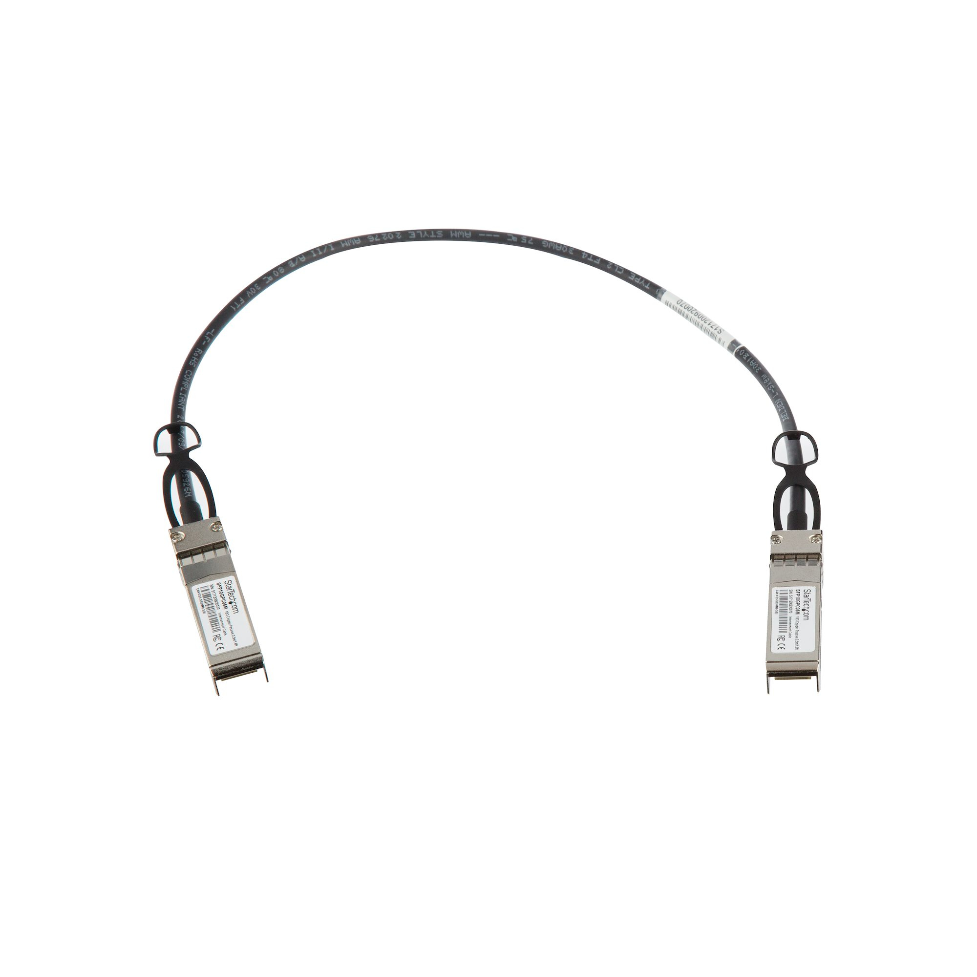 StarTech.com MSA Uncoded Compatible 0.5m 10G SFP+ to SFP+ Direct Attach Cable, Ansicht 3