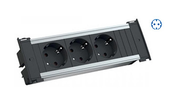 Bachmann KAPSA 3xUTE sw Strom927.0032.0m Schuko, Ansicht 2