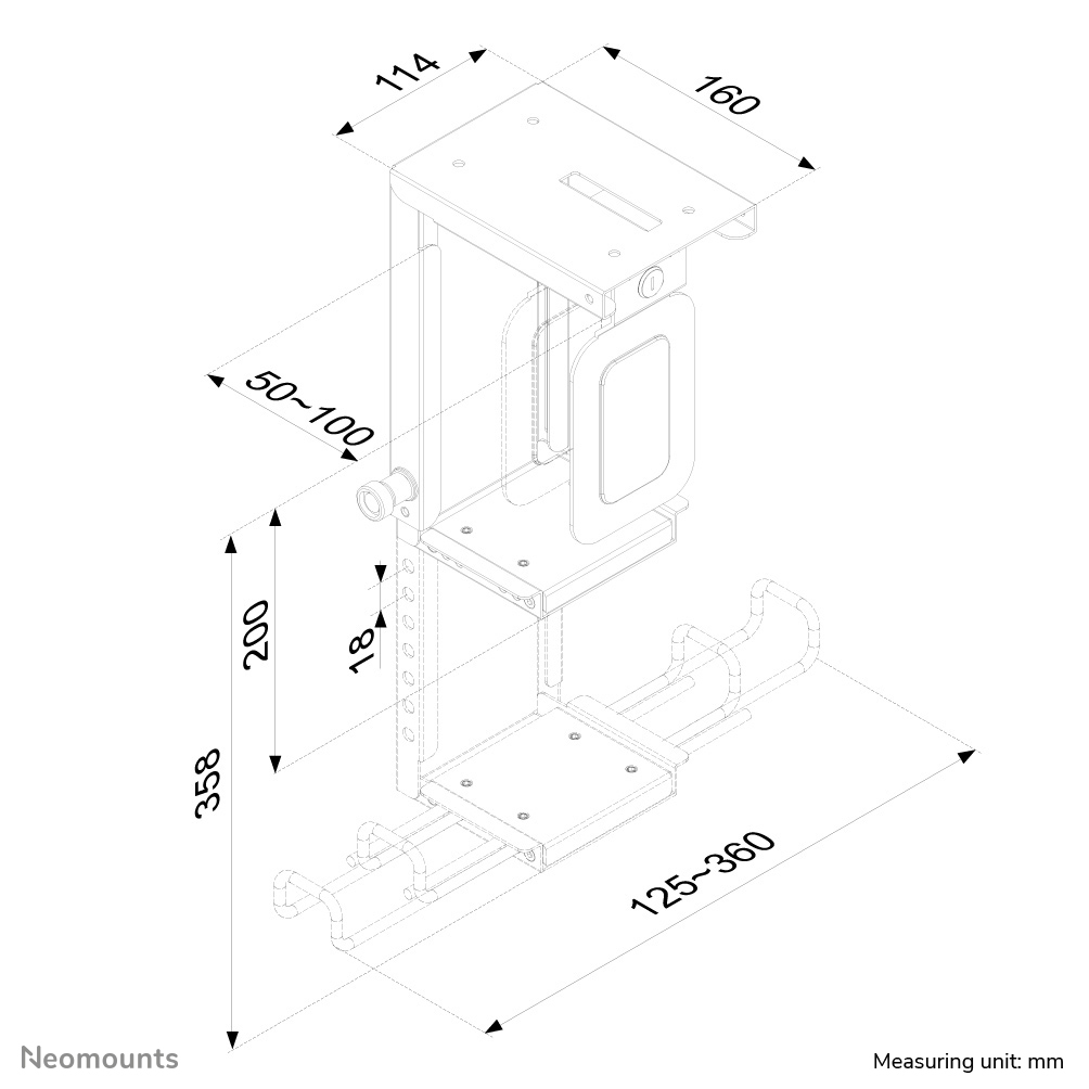 Neomounts by Newstar CPU-D075 - Befestigungskit (CPU-Halterung), Ansicht 2