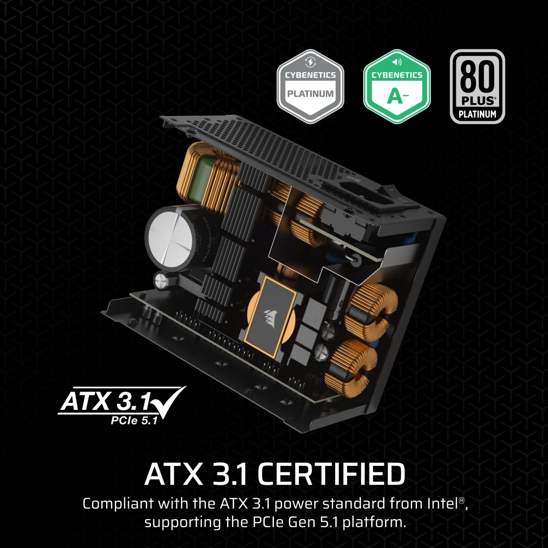 Corsair SF Series SF750 - Netzteil (intern) - ATX12V 3.1/ EPS12V, Ansicht 4