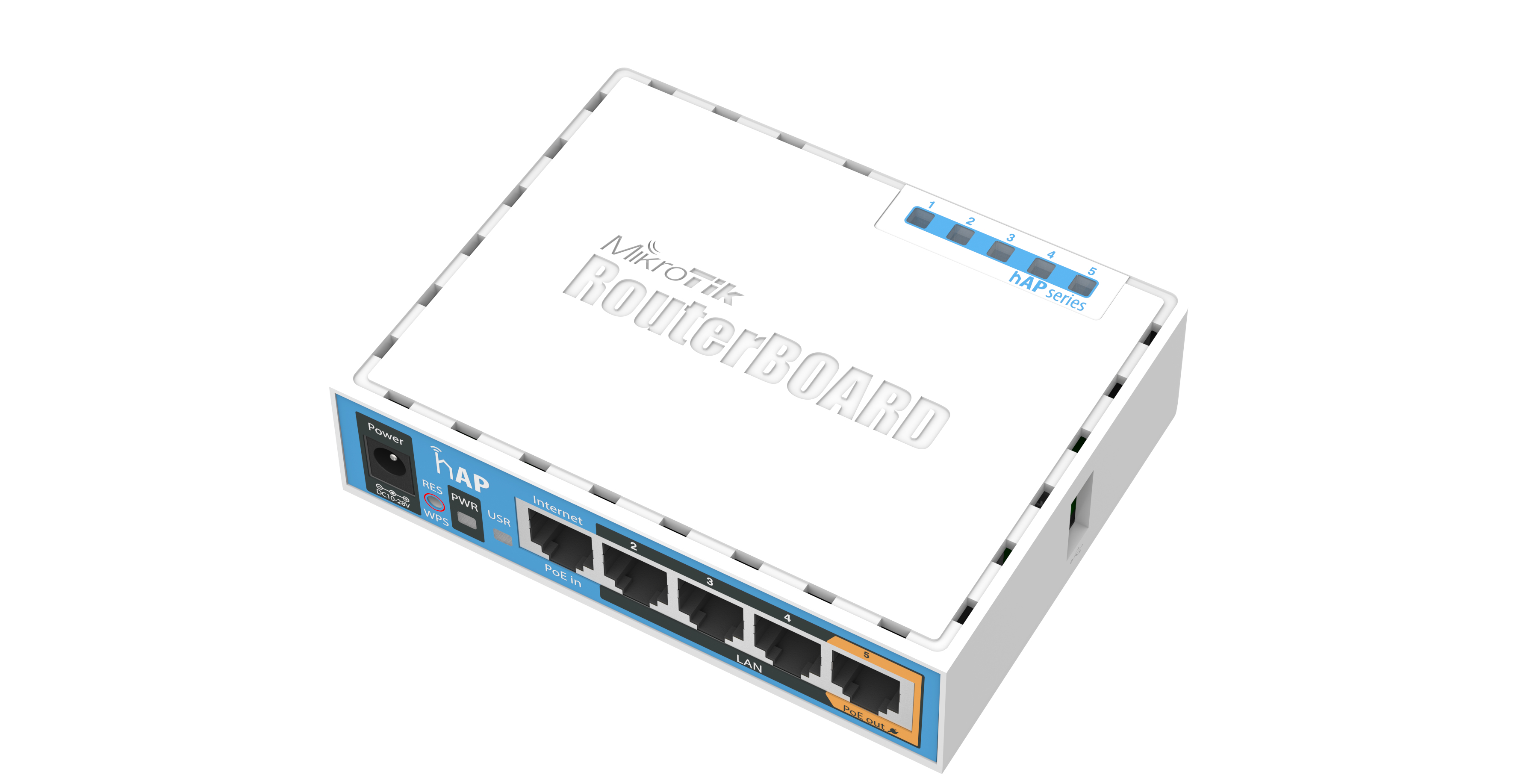 MikroTik RouterBOARD hAP - Wireless Router 4-Port-Switch, Ansicht 3