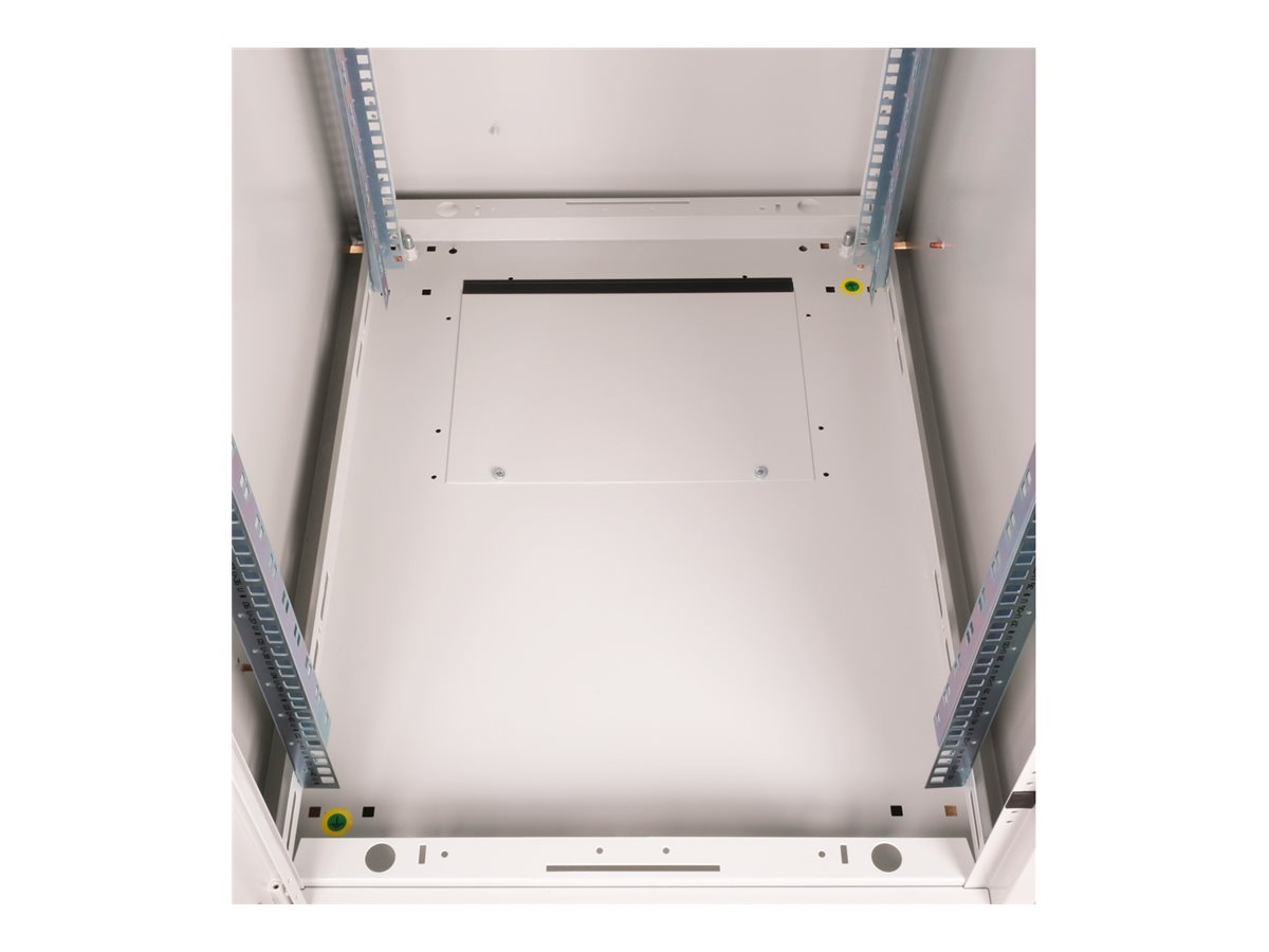 ROLINE 19 Zoll Netzwerkschrank Basic 42 600x800 BxT Glastür grau, Ansicht 4