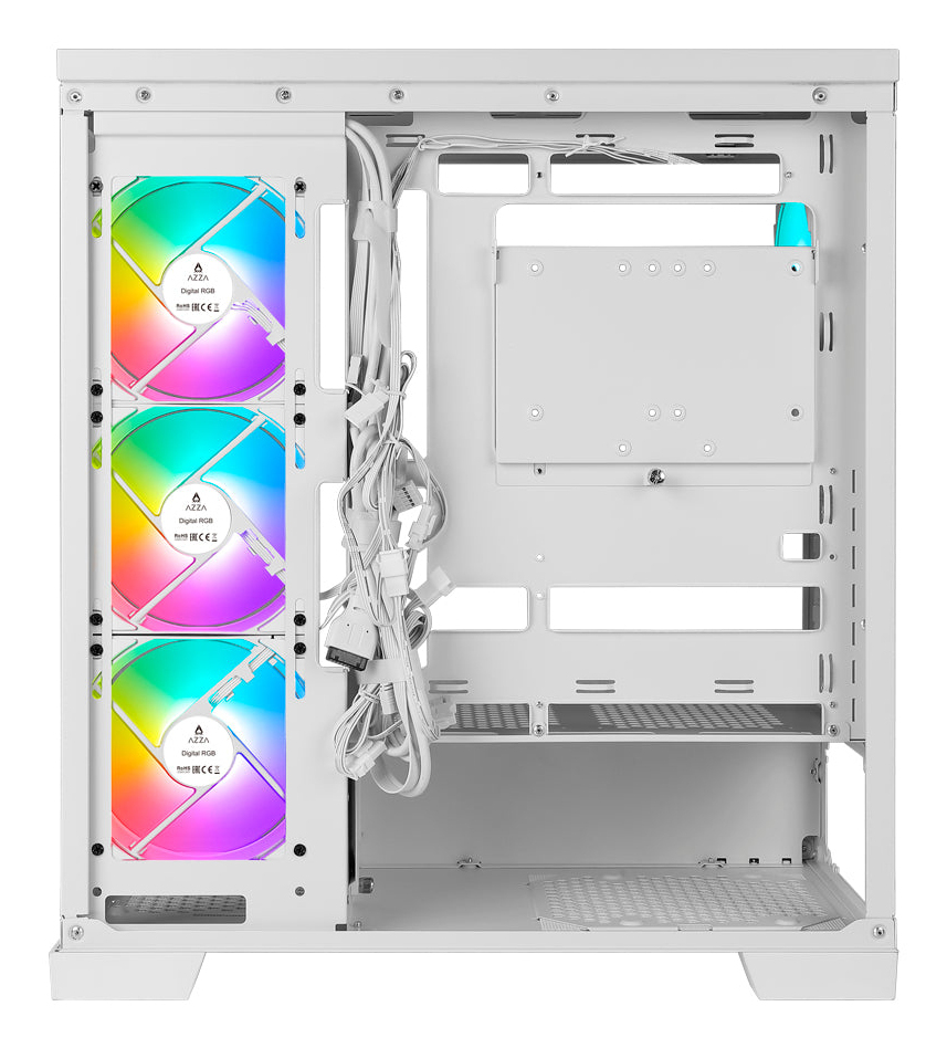AZZA PC Gaming Gehäuse Midi Cove USB 2/3 type C White - Midi/Minitower, Ansicht 2