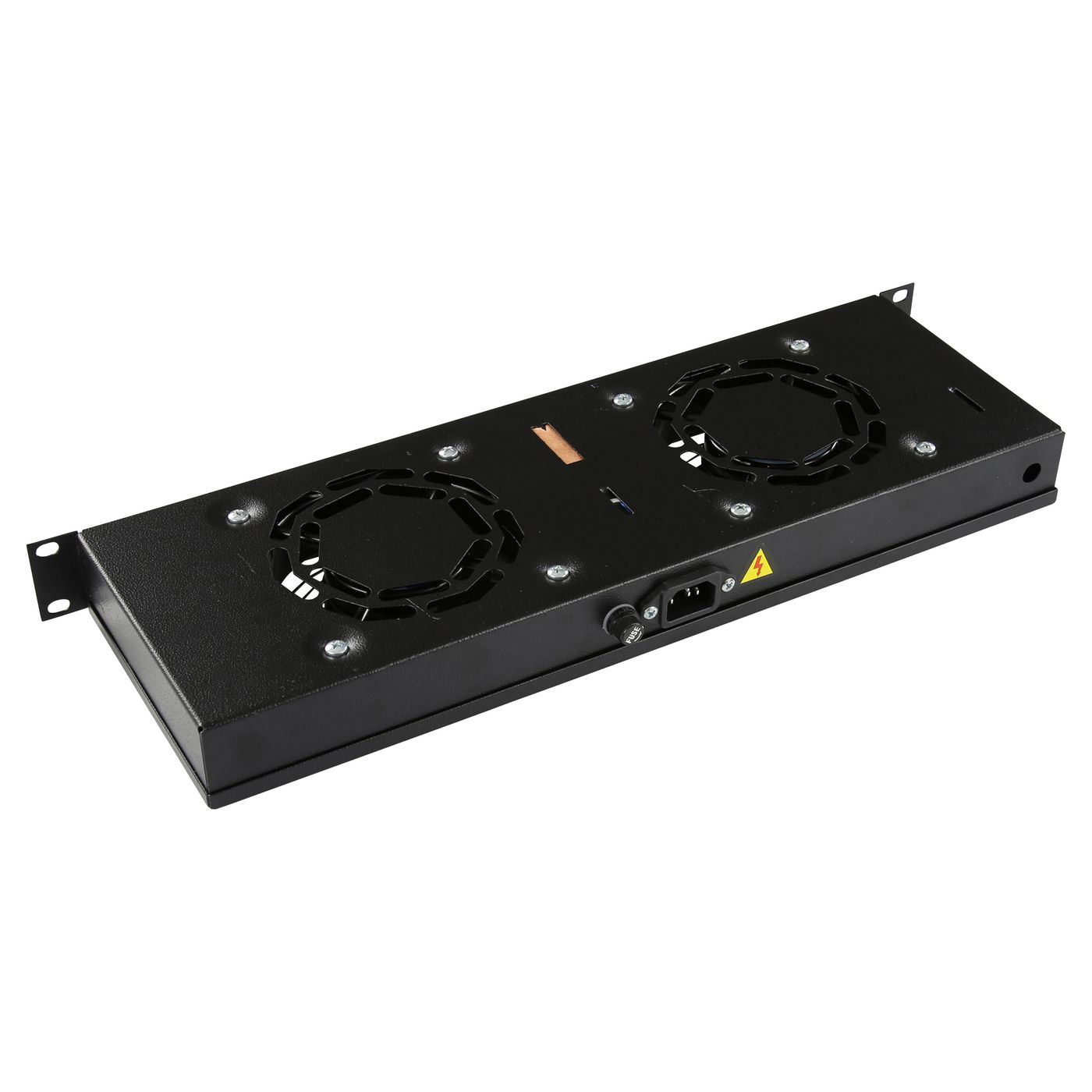 Lanview RAF300BL - Schwarz - 2 Lüfter - 280 m³/h - 1U - 19 - IP20, Ansicht 4