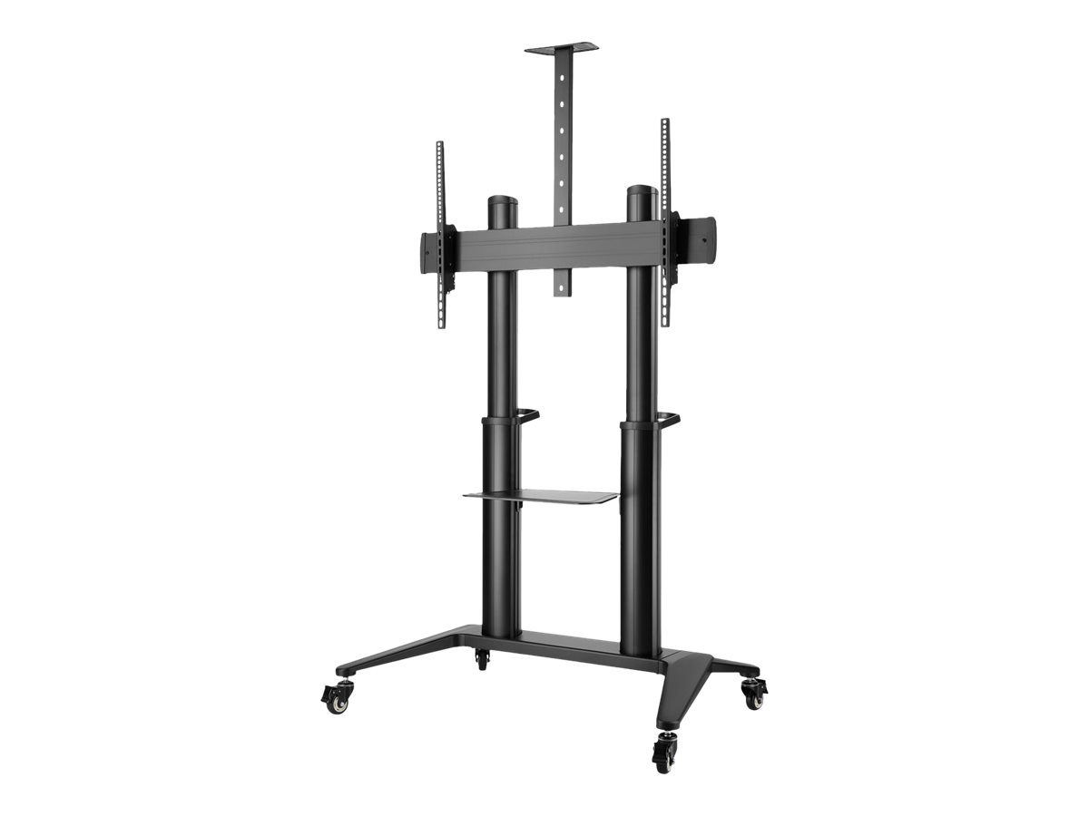 ROLINE Wagen - für LCD-Display - Metall - Schwarz - Bildschirmgröße: 178-305 cm (70"-120")