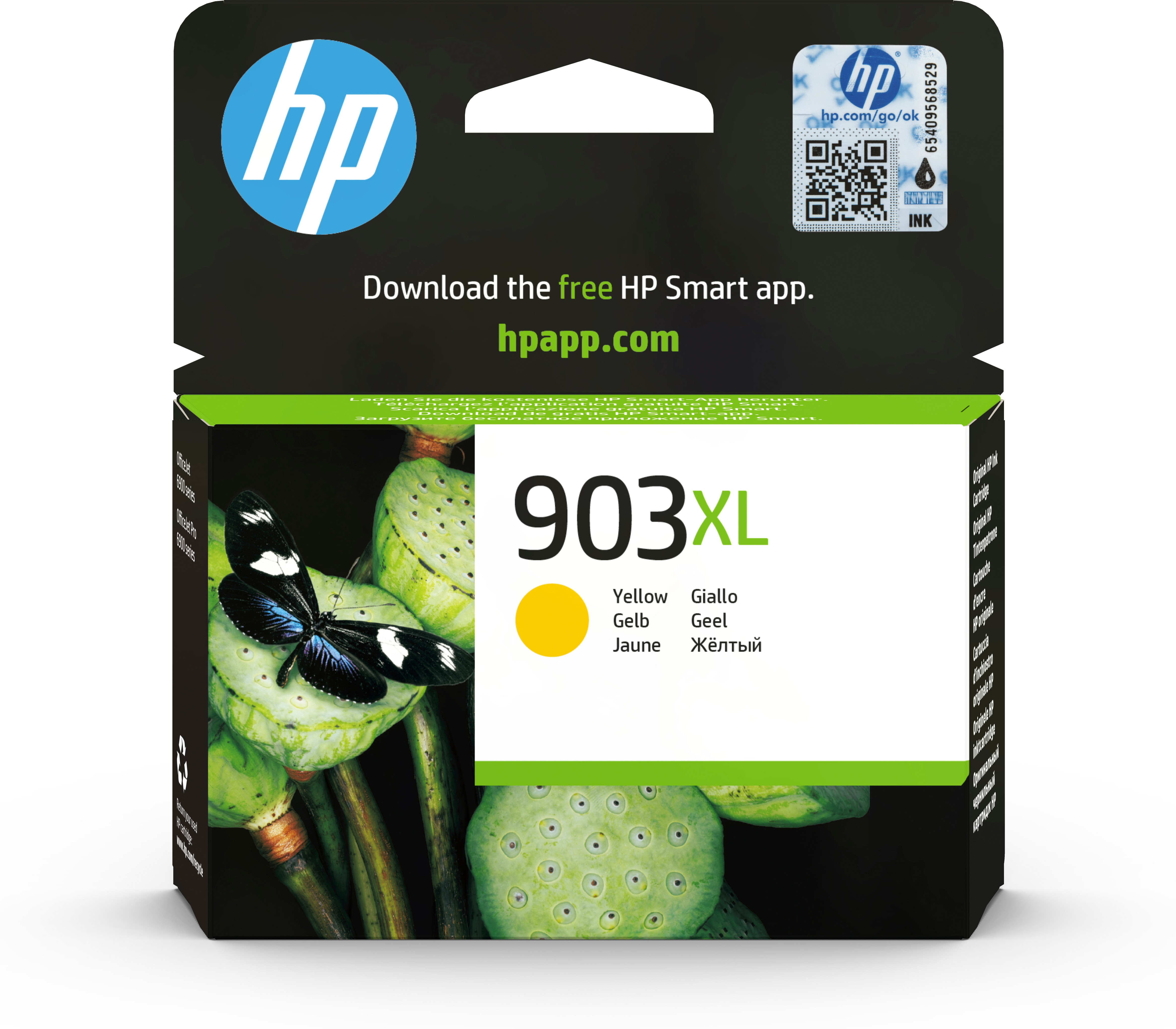 HP 903XL Gelb Original Tintenpatrone mit hoher Reichweite, Hohe (XL-) Ausbeute, Gelb, Tinte auf Pigmentbasis, 8,5 ml, 1 Stück(e), 750 Seiten