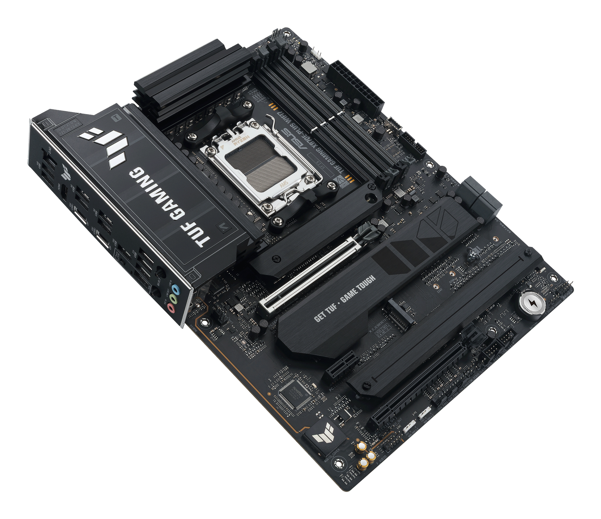 ASUS TUF GAMING X870E-PLUS WIFI7 - Motherboard - ATX - Socket AM5 - AMD X870E Chipsatz - 2.5 Gigabit LAN, Bluetooth, Ansicht 3