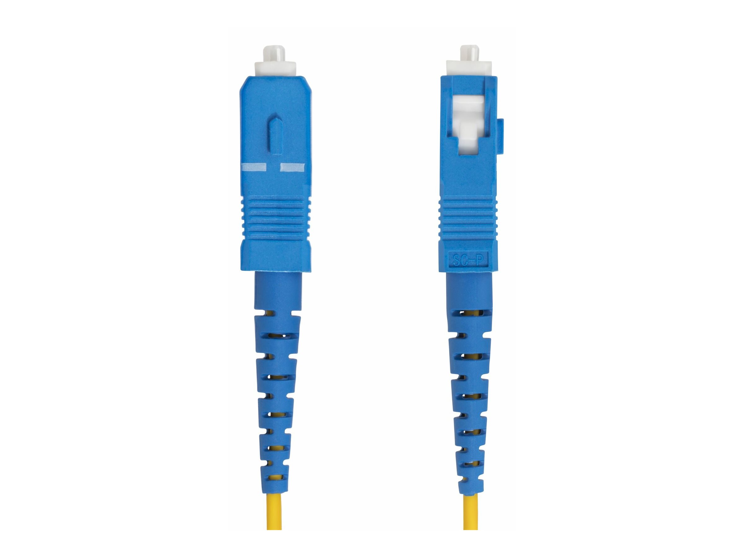 StarTech.com 2m (6.6ft) LC to SC (UPC) OS2 Single Mode Simplex Fiber Optic Cable 9125µm Laser Optimized 40G100G Bend Insensitive Low Insertion Loss - LSZH Fiber Patch Cord (SPSMLCSC-OS2-2M)