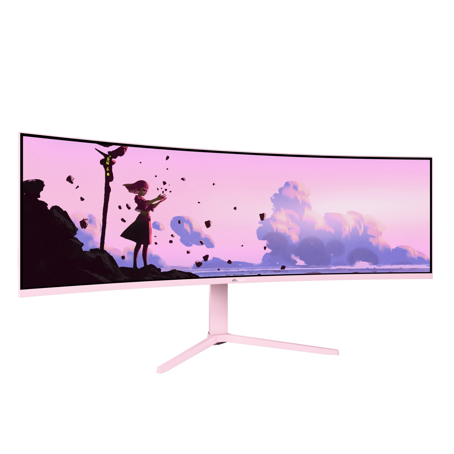 Arozzi TFT Nova curved pink - Flachbildschirm (TFT/LCD) - 124,5 cm (49), Ansicht 2