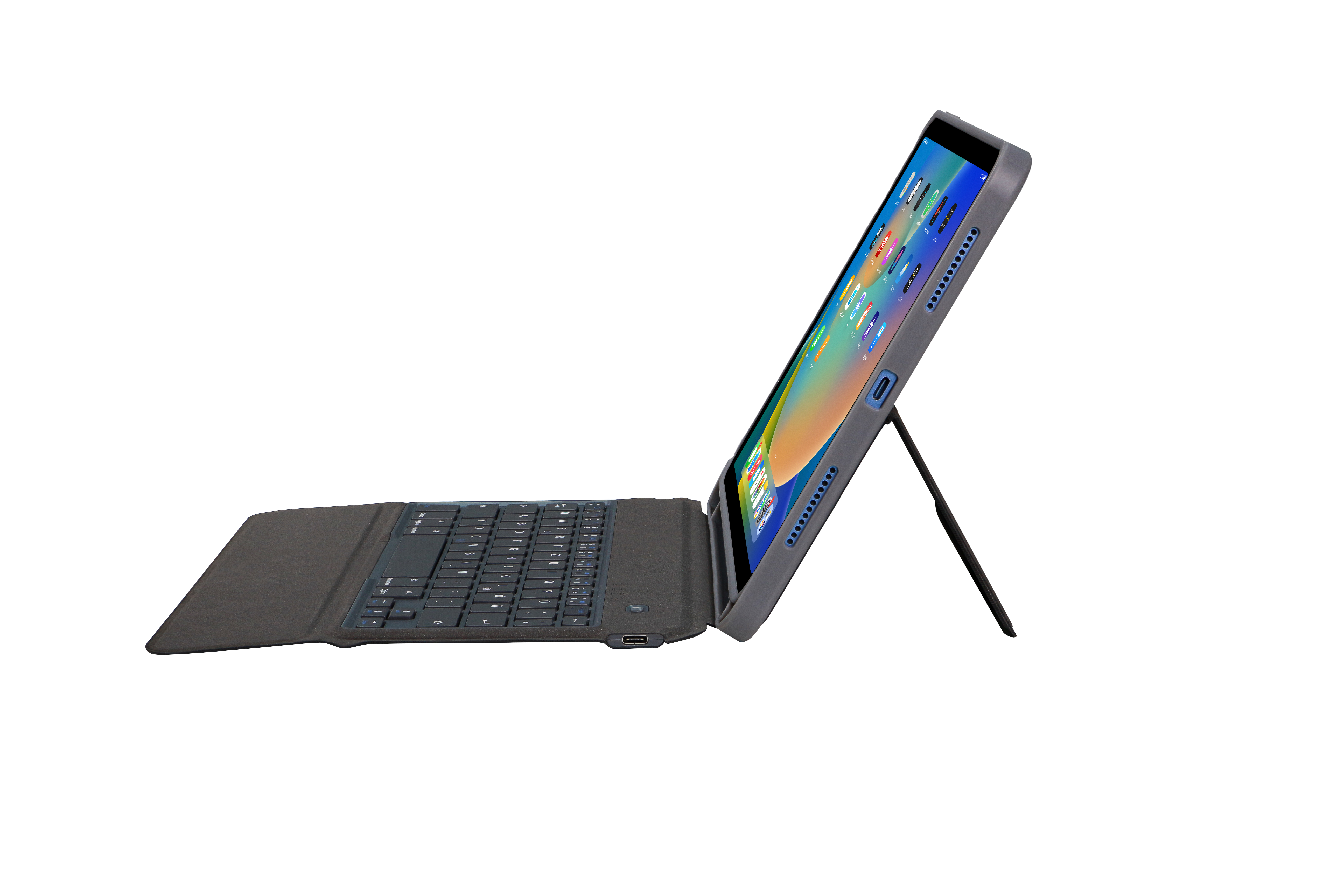 DEQSTER Keyboard Case/Schutzhülle für Apple iPad 10.9 (10. Generation) - TL: Deutsch, QWERTZ, Ansicht 2