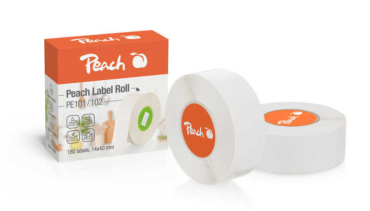 Peach Ersatzrollen für Laber Printer PE-110 weiß, Ansicht 4