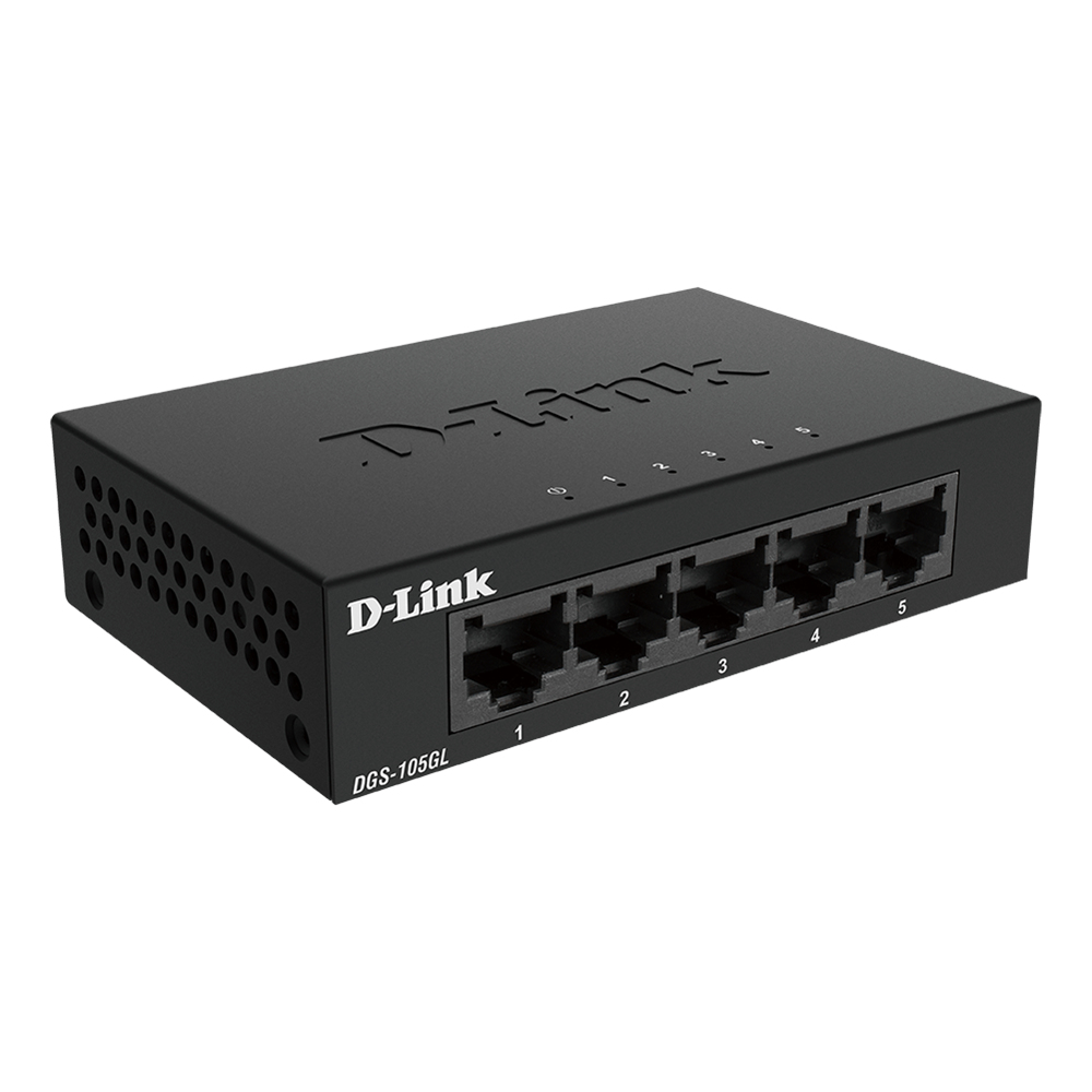 D-Link DGS 105GL - Switch - unmanaged - 5 x 10/100/1000, Ansicht 2