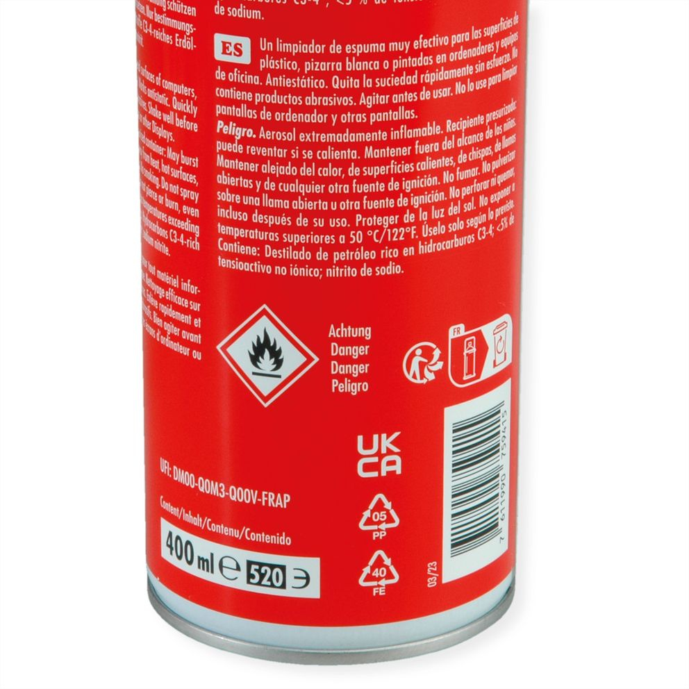 ROTRONIC-SECOMP Roline - Reinigungsschaum - 400ml - Multicolor, Ansicht 3