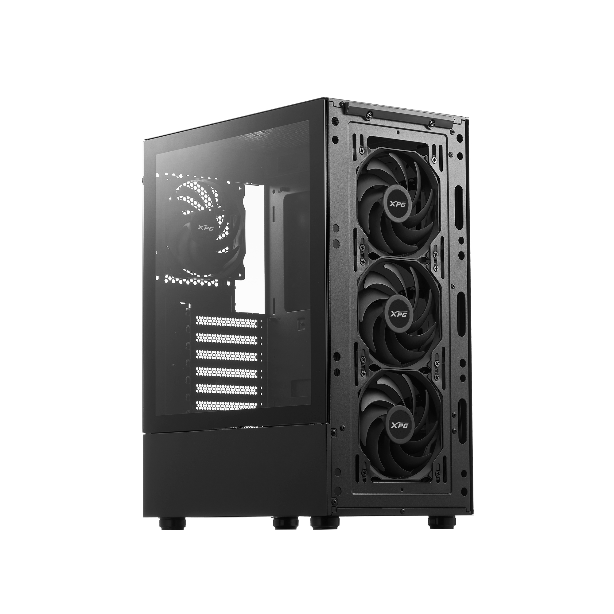 ADATA XPG VALOR - Mid tower - ATX - Seitenteil mit Fenster (gehärtetes Glas) - schwarz, Ansicht 4