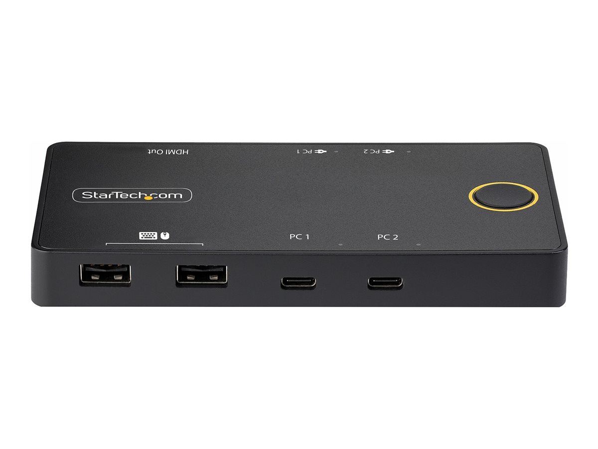 StarTech.com 2-Port USB-C KVM-Switch, 4K 60Hz