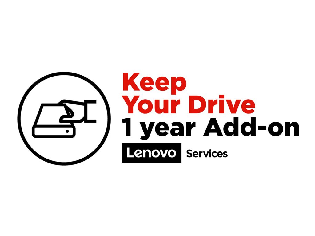 Lenovo Keep Your Drive Add On - Serviceerweiterung - 1 Jahr - für ThinkBook 13; 14; 15; ThinkPad E15; E15 Gen 2; E48X; E49X; E58X; E59X