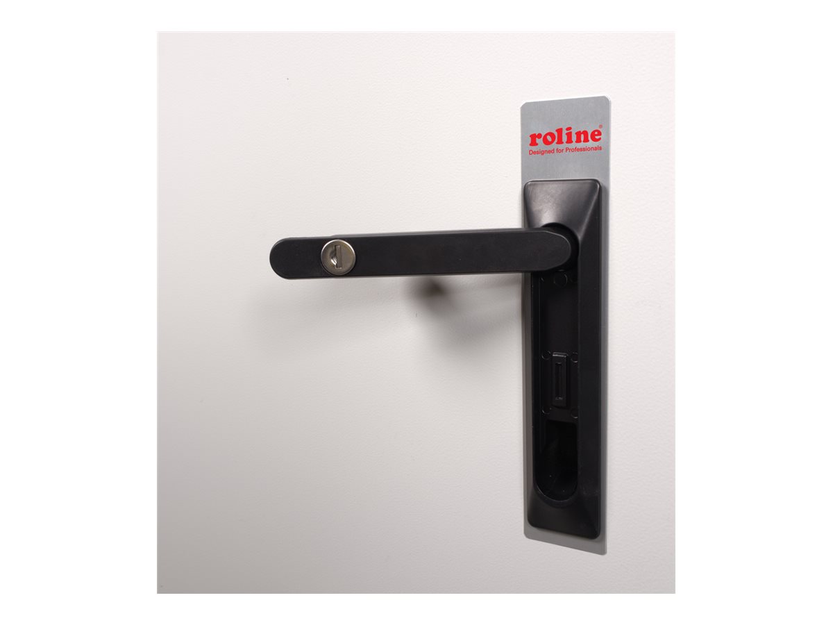 ROLINE 19 Zoll Wandgehäuse Pro 12 HE 600x600 BxT IP55 outdoor grau, Ansicht 5