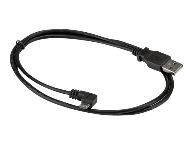 StarTech.com StarTech Micro USB Lade/Sync-Kabel - St/St - Micro USB linksgewinkelt - 1m - USB auf Micro USB Ladekabel - USB-Kabel - Micro-USB Typ B (M)