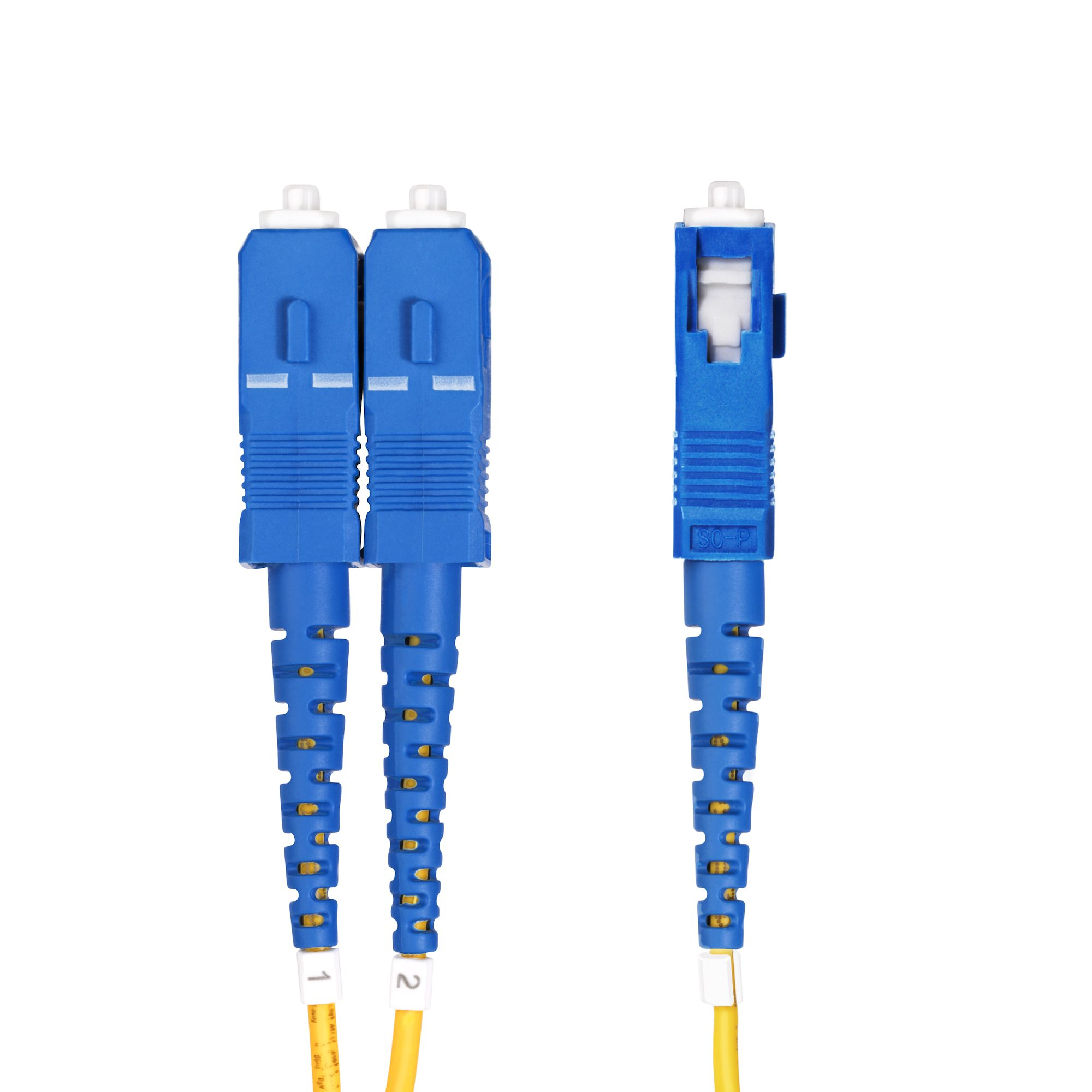StarTech.com 20m (65ft) LC to SC (UPC) OS2 Single Mode Duplex Fiber Optic Cable, 9/125µm, Laser Optimized, 10G, Ansicht 2