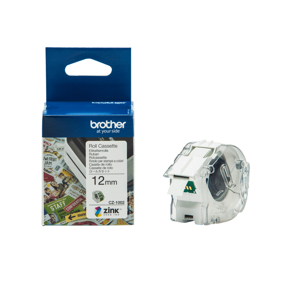 Brother CZ-1002 - Rolle (1,2 cm x 5 m) 1 Rolle(n) Endlosetiketten, Ansicht 2