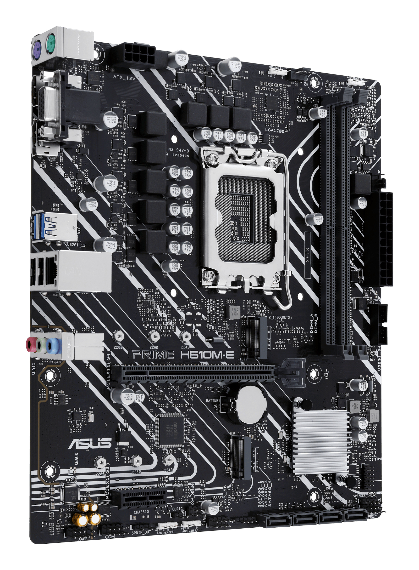 ASUS PRIME H610M-E-CSM - Motherboard - micro ATX - LGA1700-Sockel - H610 Chipsatz, Ansicht 4
