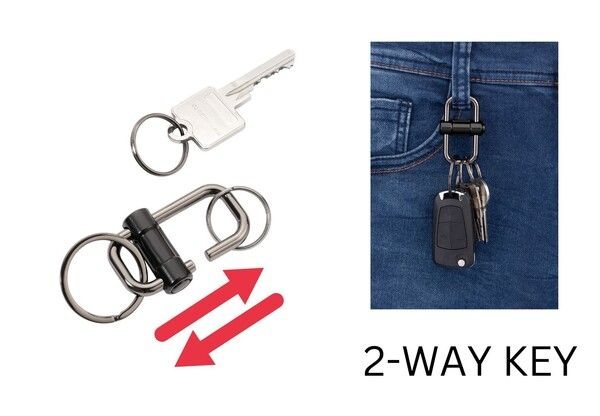 Troika Schlüsselanhänger 2-WAY KEY schwarz, Ansicht 4