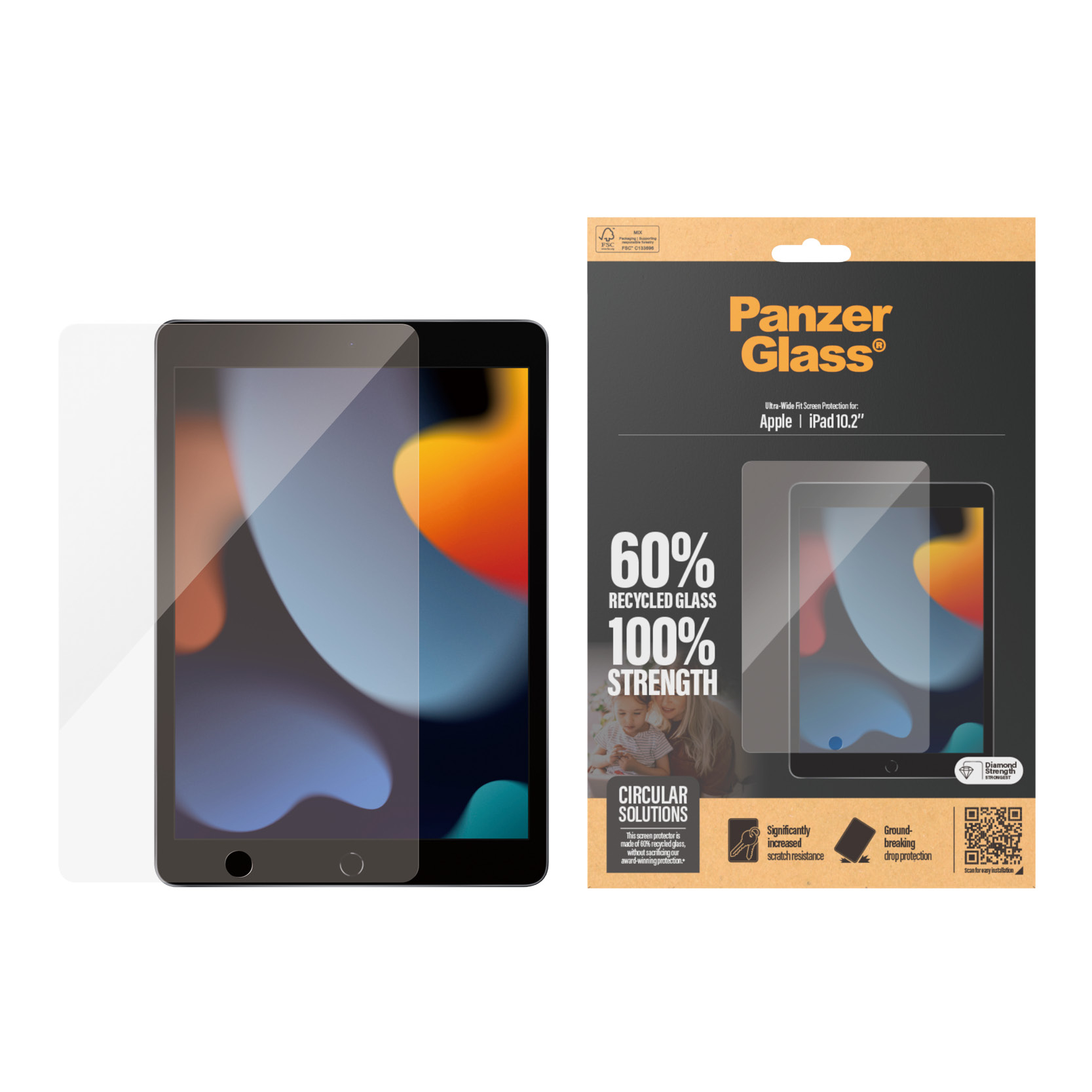 PanzerGlass Screen Protector iPad 10.2''| Ultra-Wide Fit, Ansicht 2