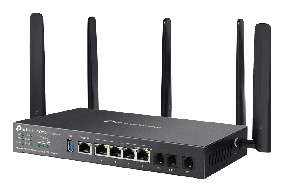 TP-LINK Omada DR3650v-4G V1 - Gateway - 1GbE, Ansicht 3