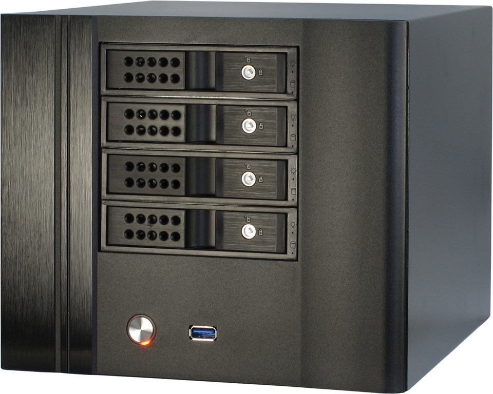 Inter-Tech IPC SC-4004 - USFF - Mini-ITX - ohne Netzteil (FlexATX), Ansicht 4