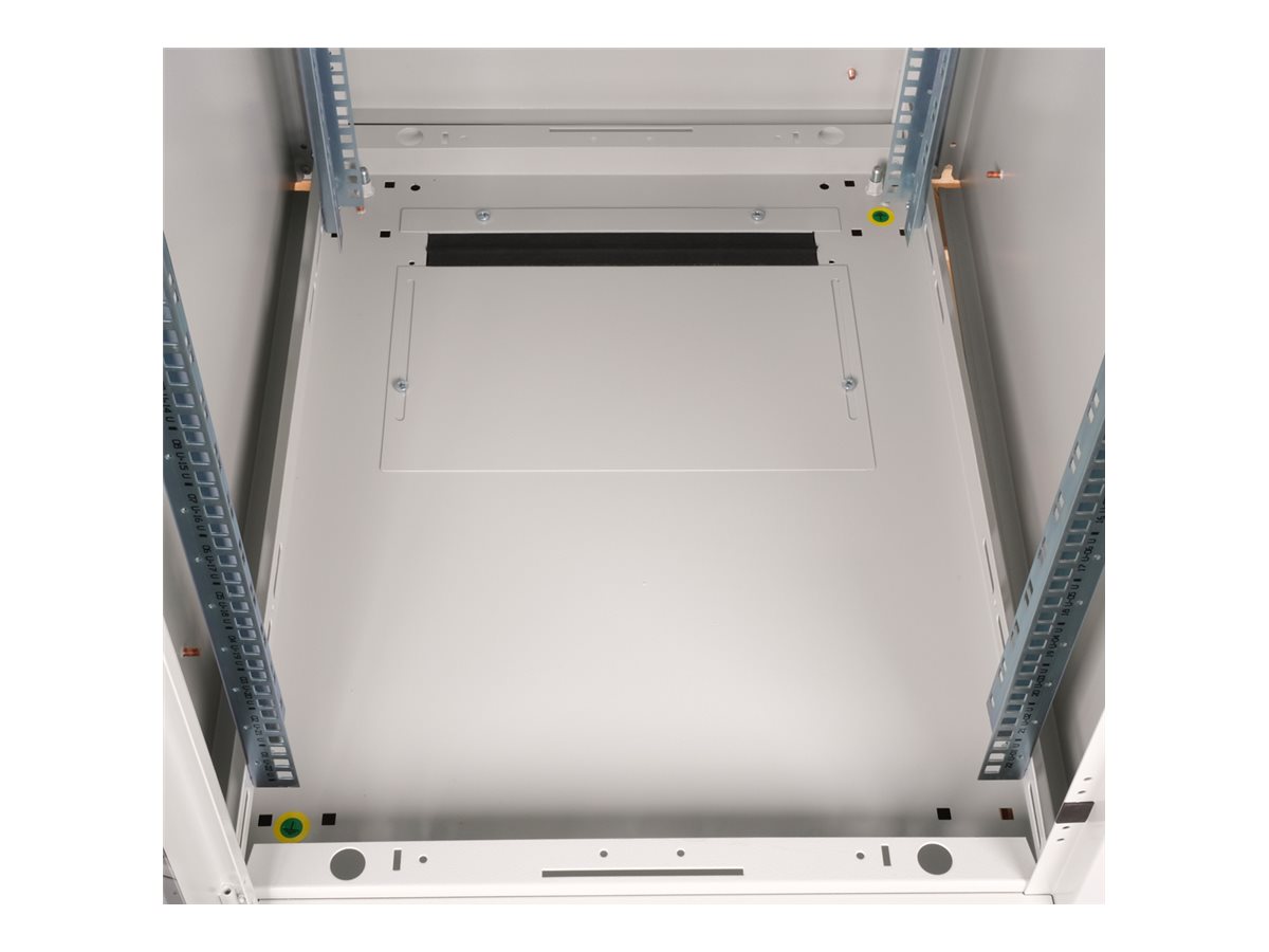 ROLINE 19 Zoll Netzwerkschrank Pro 22 HE 600x800 BxT Glastür grau, Ansicht 4